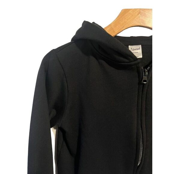 Leveret  Hoodie Jacket Full Zip Girls Youth Size 12 Years Black Pocketed NEW - Picture 2 of 8
